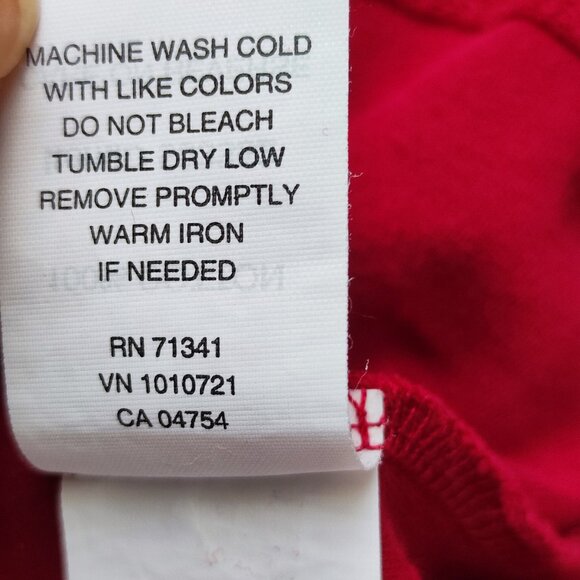 L.L.Bean long sleeve top women's size M burgundy cotton - Picture 6 of 9